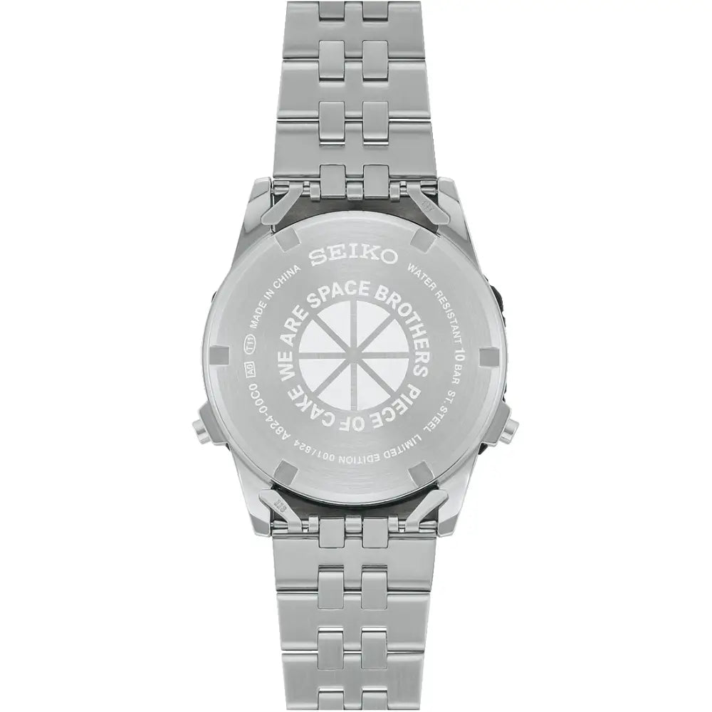 Seiko Selection "Rotocall" SBJG023 "Space Brothers" Limited Edition (824 pieces) Silver/Black Digital Dial Stainless Steel Men's Watch
