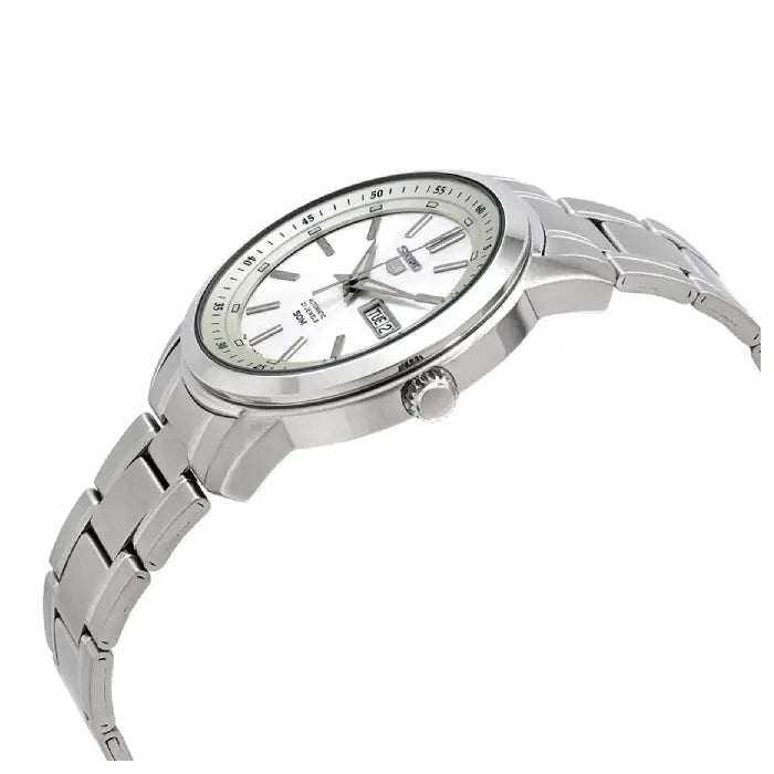 Seiko 5 Automatic SNKM83K1 White Dial 43mm Stainless Steel Men's Watch