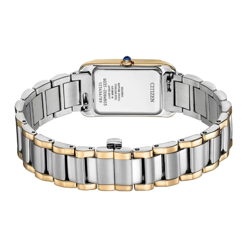 Citizen Eco-Drive EW5624-54Y women's watch caseback rear view