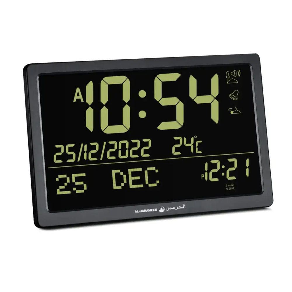 AL HARAMEEN HA-7024 Large Digital Azan Wall Clock Digital Display