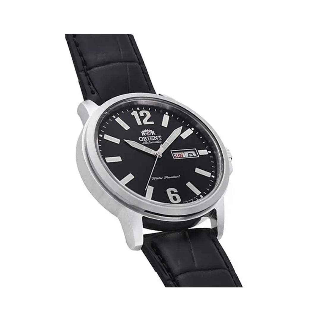 Orient Contemporary Automatic RA-AA0C04B39B Black Dial Black Leather Strap Men's Watch