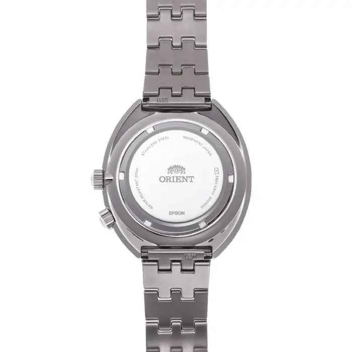 Orient RA-AA0E05B watch transparent caseback