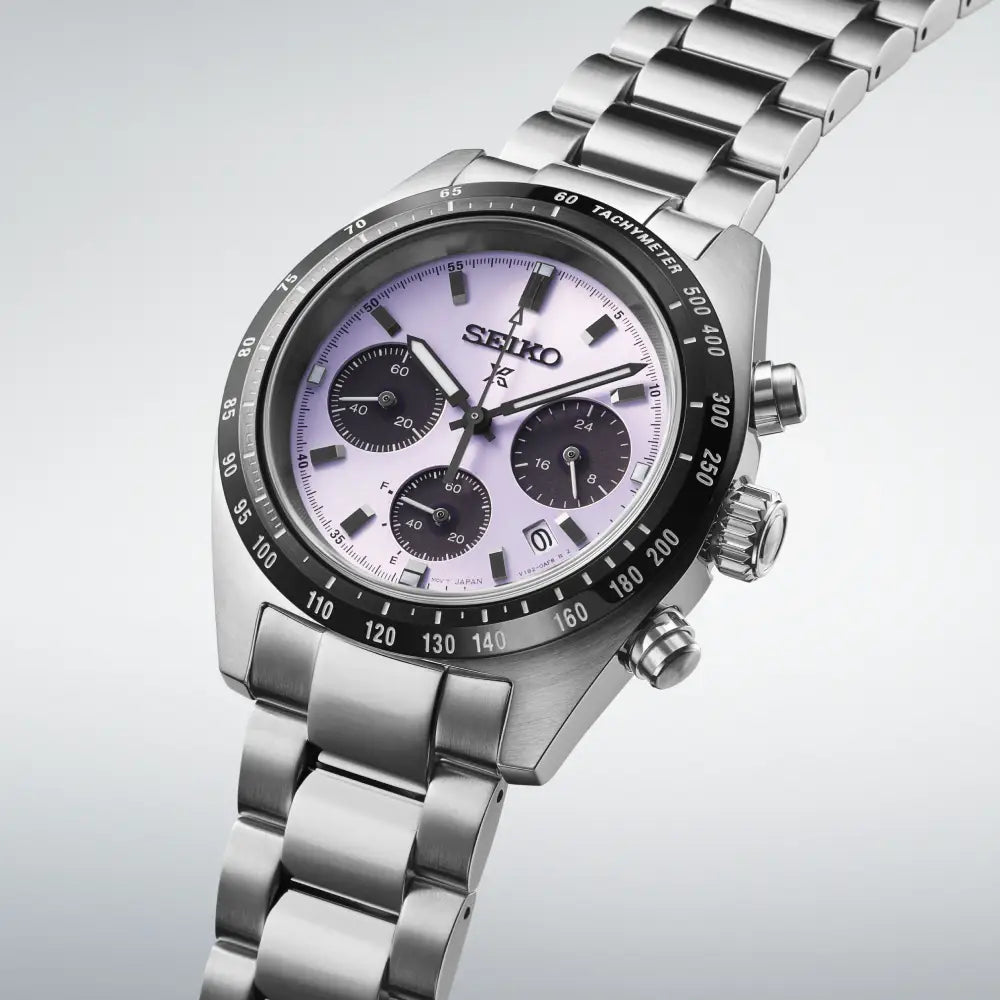 Seiko Prospex SSC955P1 Solar Chronograph Limited Edition (6000 Pcs Worldwide) Purple Dial Stainless Steel Men's Watch