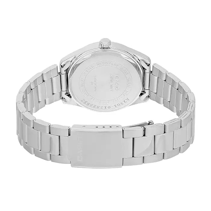 Casio Collection Analog MTP-1302D-1A1VDF Black Dial Stainless Steel Men's Watch