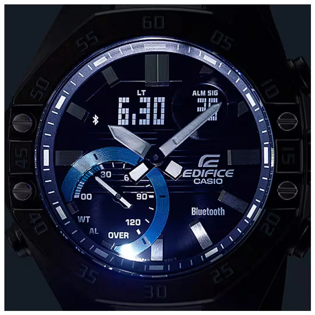 Casio Edifice ECB-10PB-1ADF  Bluetooth Black Dial Resin Strap Men's Watch