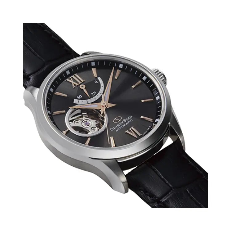 Orient Star RE-AT0007N Automatic Open Heart Black Dial 39.3mm Stainless Steel Men's Watch