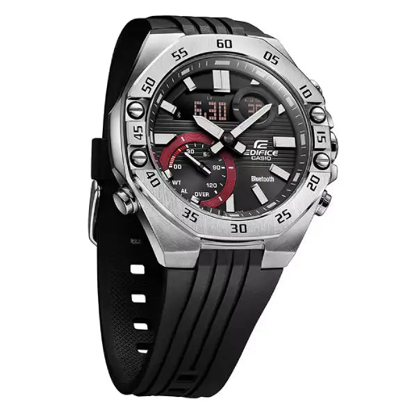 Casio Edifice ECB-10P-1A Bluetooth Analog-Digital Black Dial Resin Strap Men's Watch