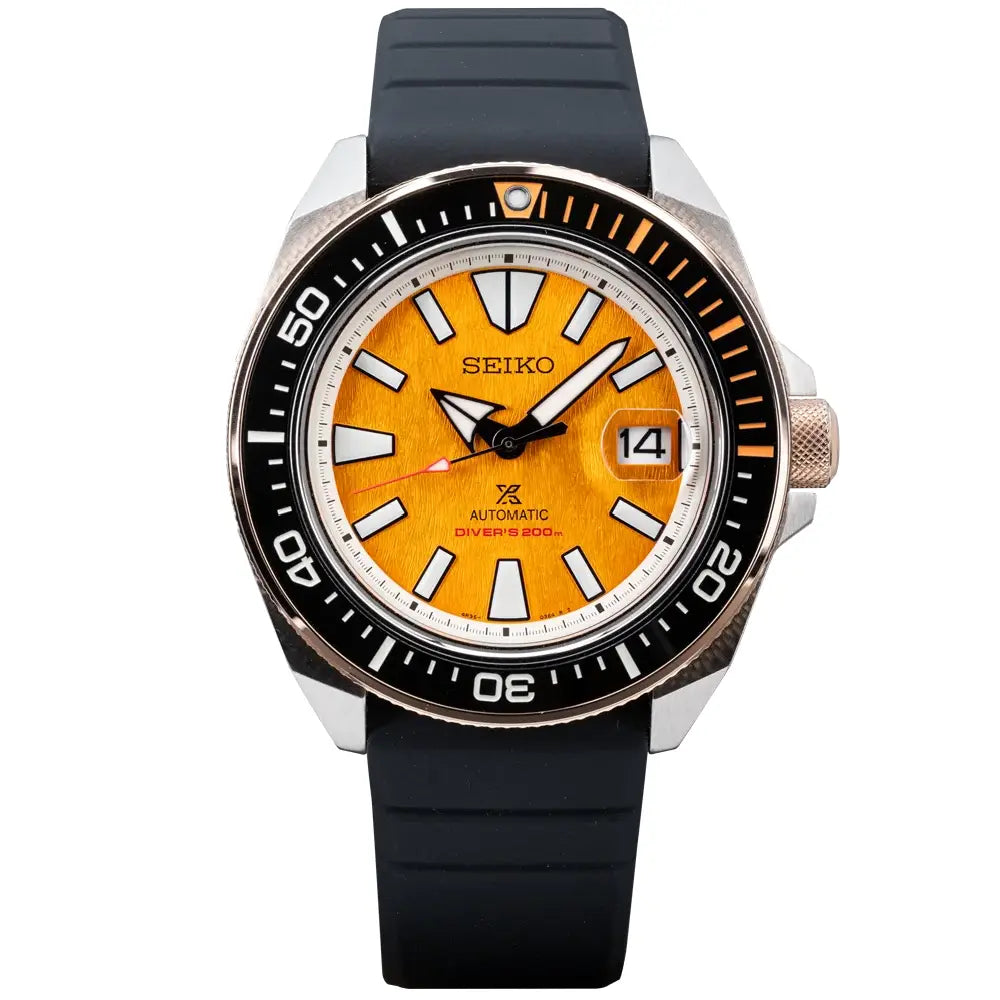 Seiko Tiger HBB005K1 43.8mm stainless steel case with rotating bezel and sapphire crystal