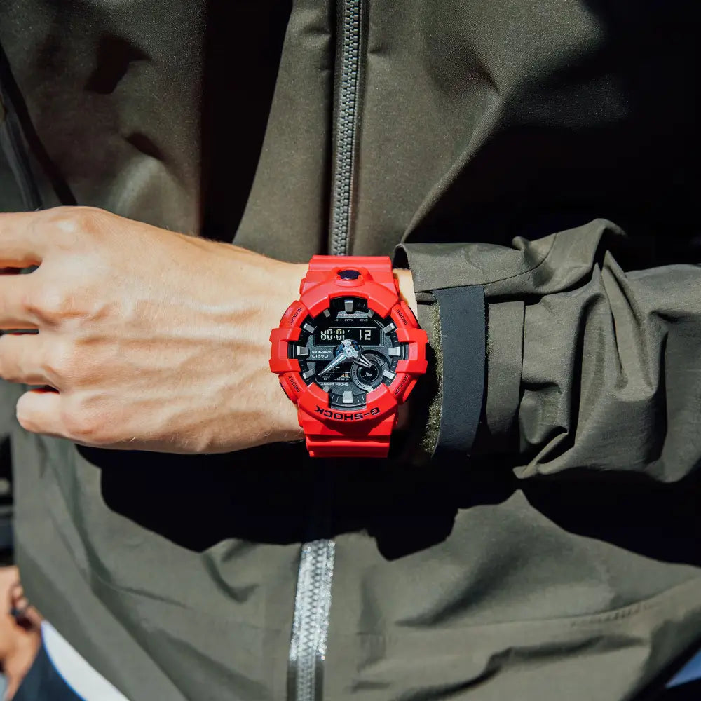G-Shock Casual GA-700-4ADR Black Dial Resin Men's Watch