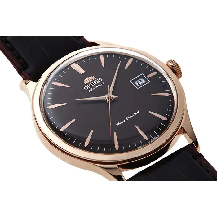 Orient Bambino V4 RA-AC08001T0 white dial leather strap watch