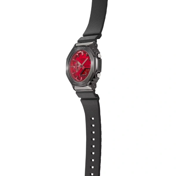 G-Shock Metal Collection GM-2100B-4ADR Red Dial Stainless Steel Men's Watch
