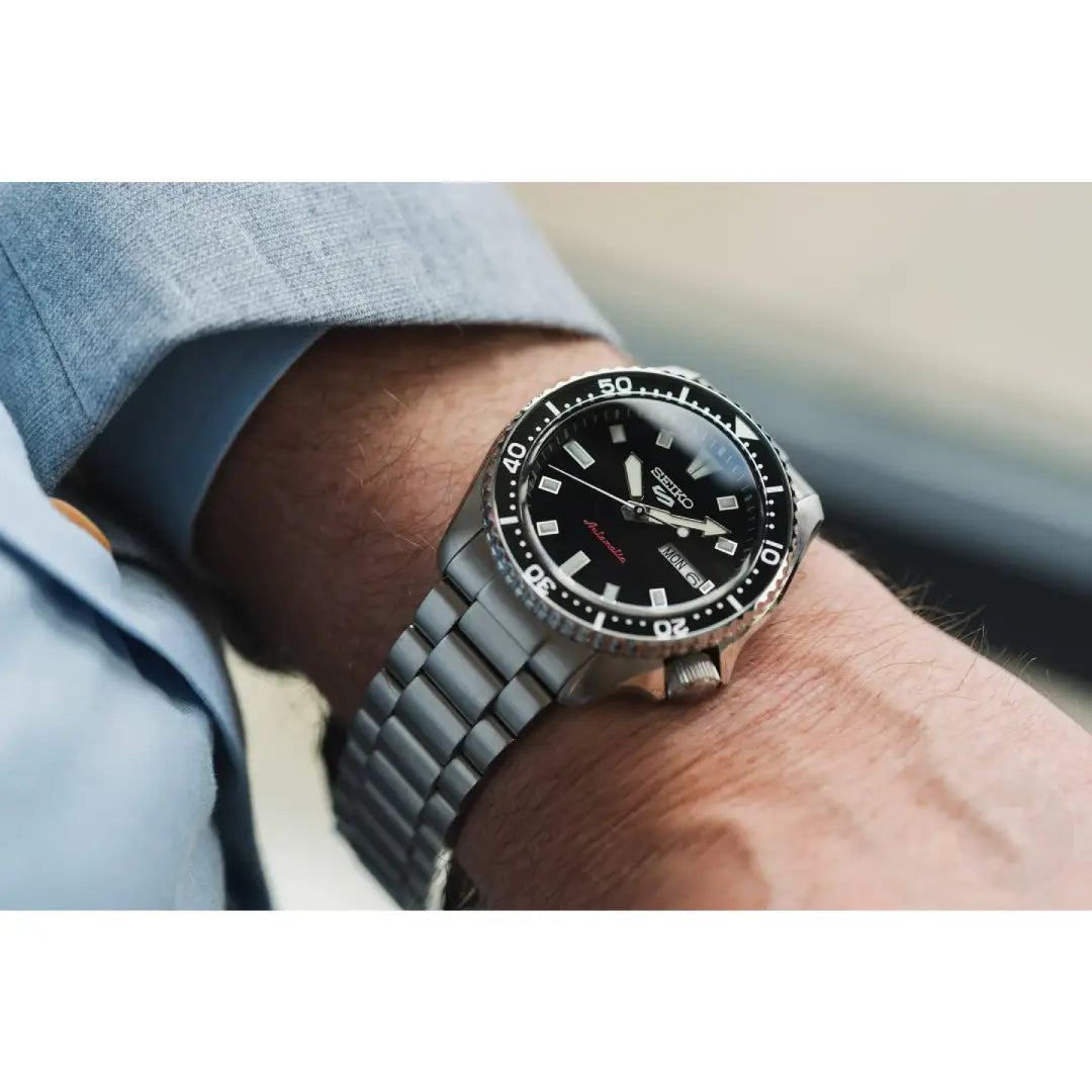 Seiko 5 Sports SKX Series SRPL85 Black Dial Automatic Stainless Steel Men's Watch