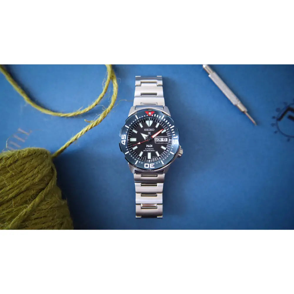 Seiko Prospex SRPE27J1 Monster PADI watch premium automatic movement