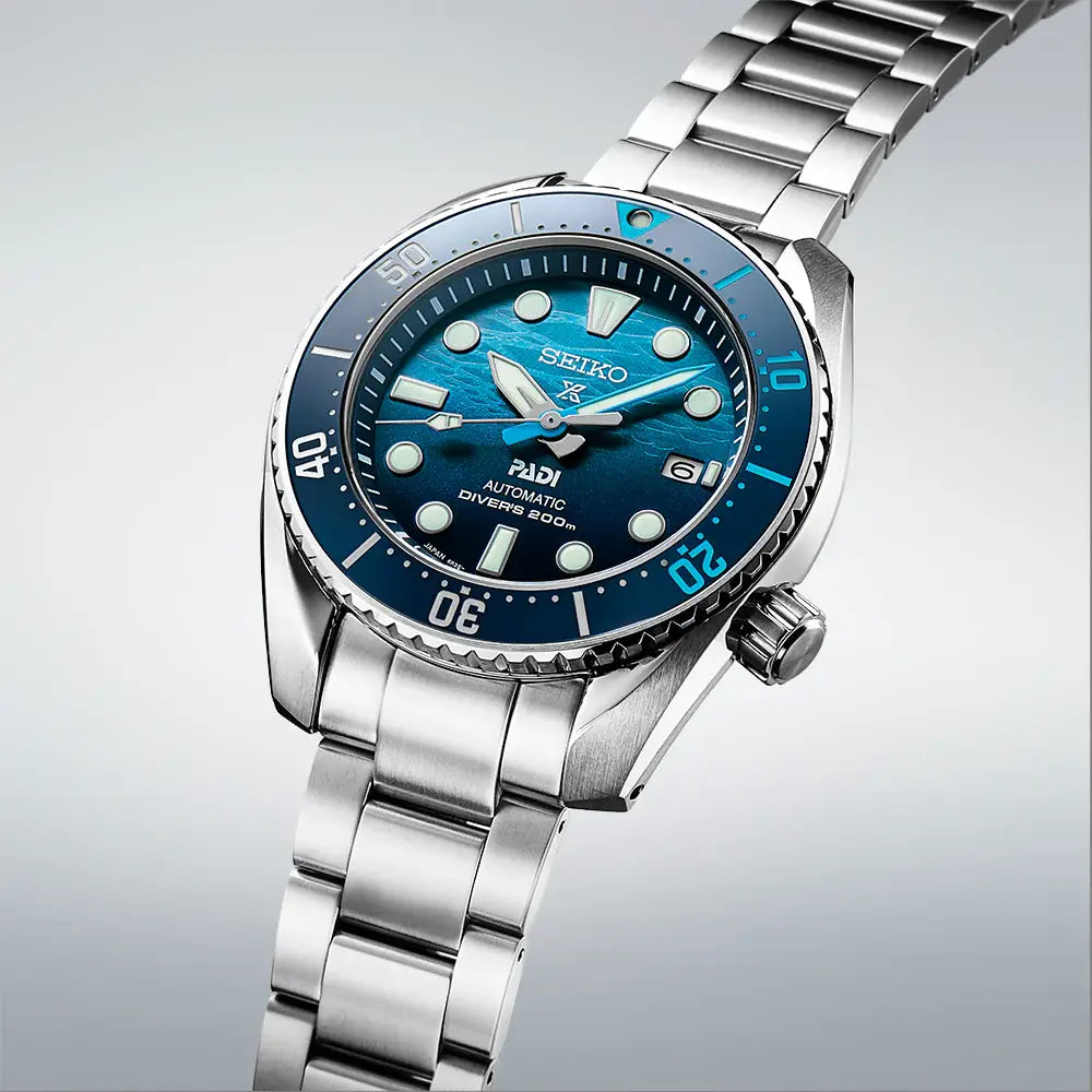 Seiko Prospex SPB375J1 Automatic Diver "Great Blue Sumo Scuba PADI" Special Edition Blue 45.0mm Dial Stainless Steel Men's Watch