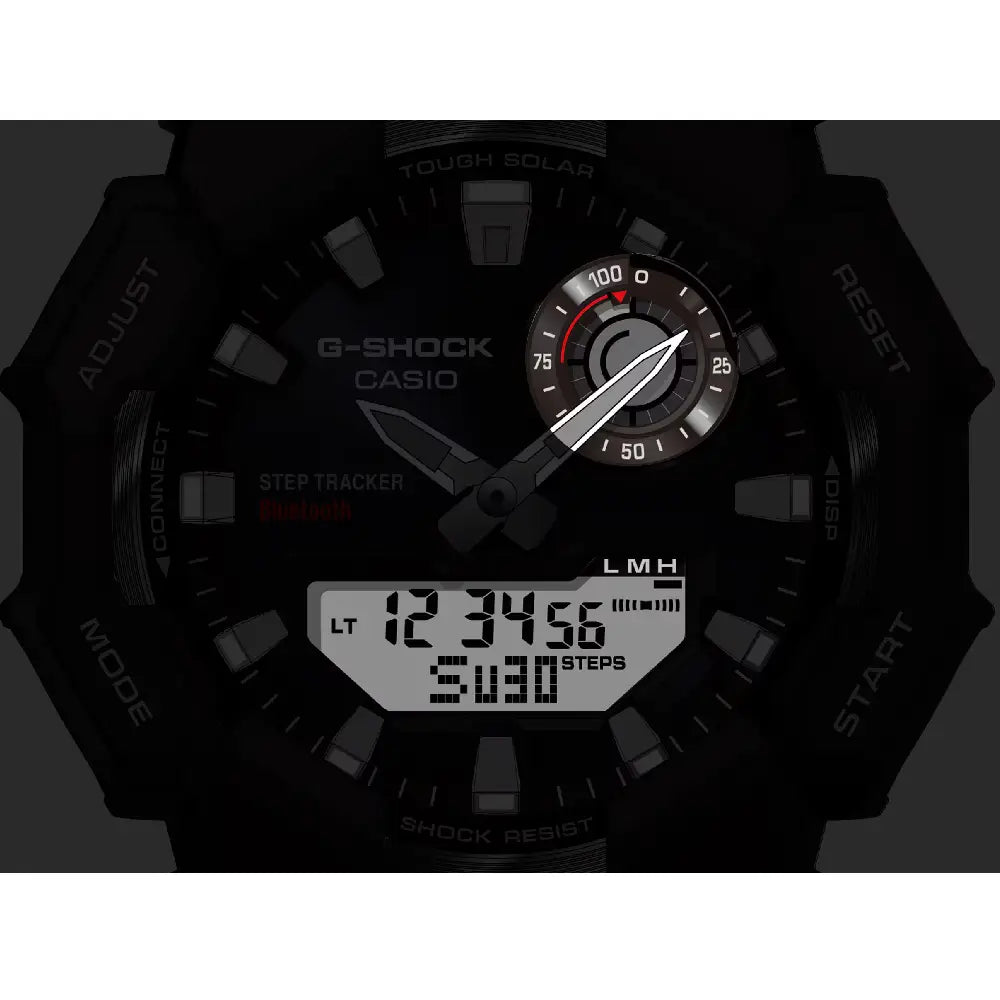 Casio G-Shock "Solar Step Tracker" GA-B010-1A1DR Black Dial 49.3mm Bio-Based Resin Strap Men's Watch