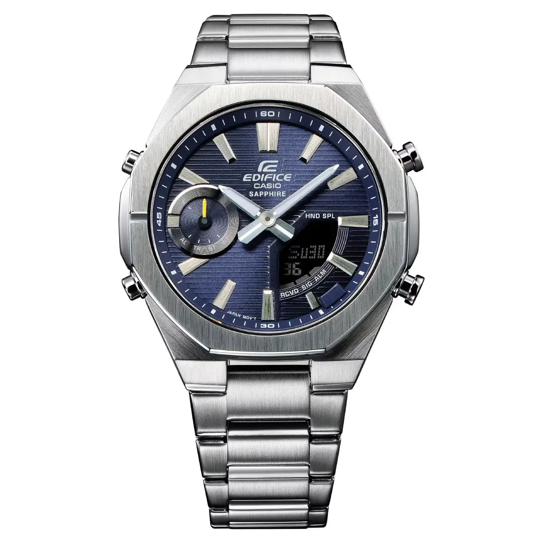 Casio Edifice ECB-S10D-2ADFBluetooth Blue Dial Stainless Steel Men's Watch