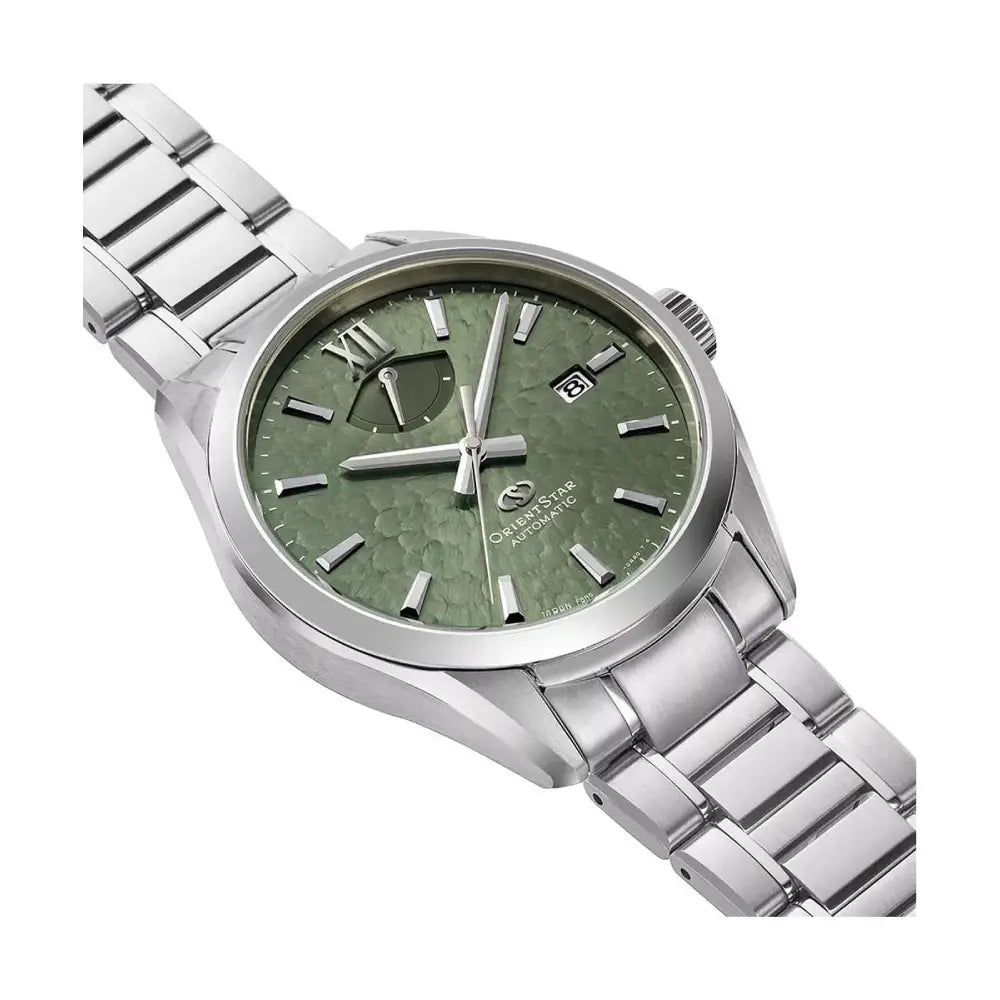 Orient Star RE-BX0006E00B Automatic Limited Edition "Perseid Meteor Shower" Green Dial 40mm Stainless Steel Men's Watch