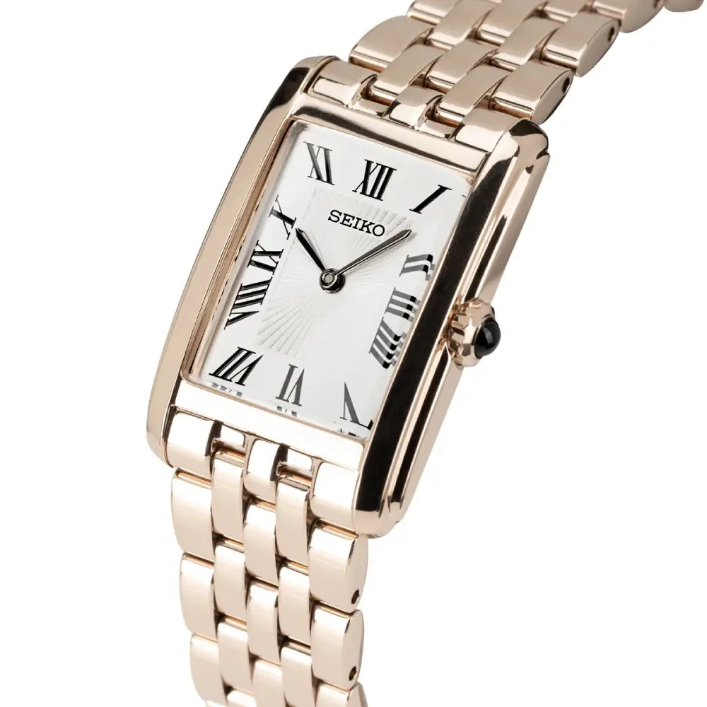 Seiko Ladies Dress Watch HGG002P1 – Rose Gold Tone Stainless Steel Seiko Seiko Ladies Dress Watch HGG002P1 – Rose Gold Tone Stainless Steel Seiko