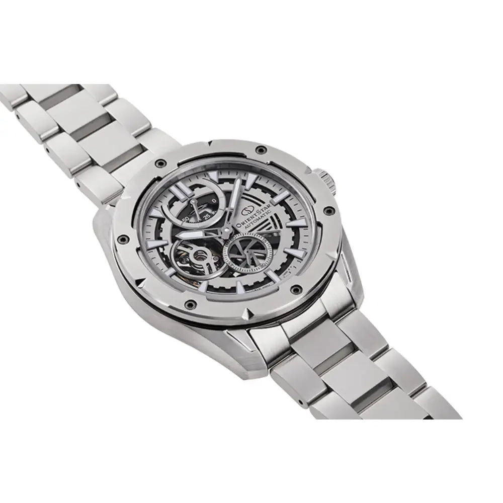Orient Star RE-AV0A02S Sports Avant-Garde Skeleton Automatic Silver Dial 42.6mm Stainless Steel Men's Watch