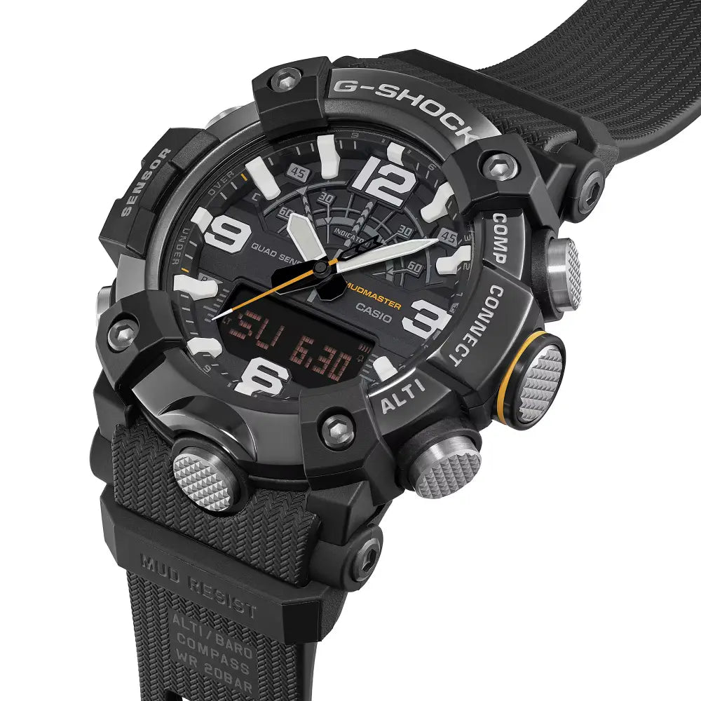 GG-B100XMB-1A Casio G-Shock Mudmaster 51mm rugged black dial watch