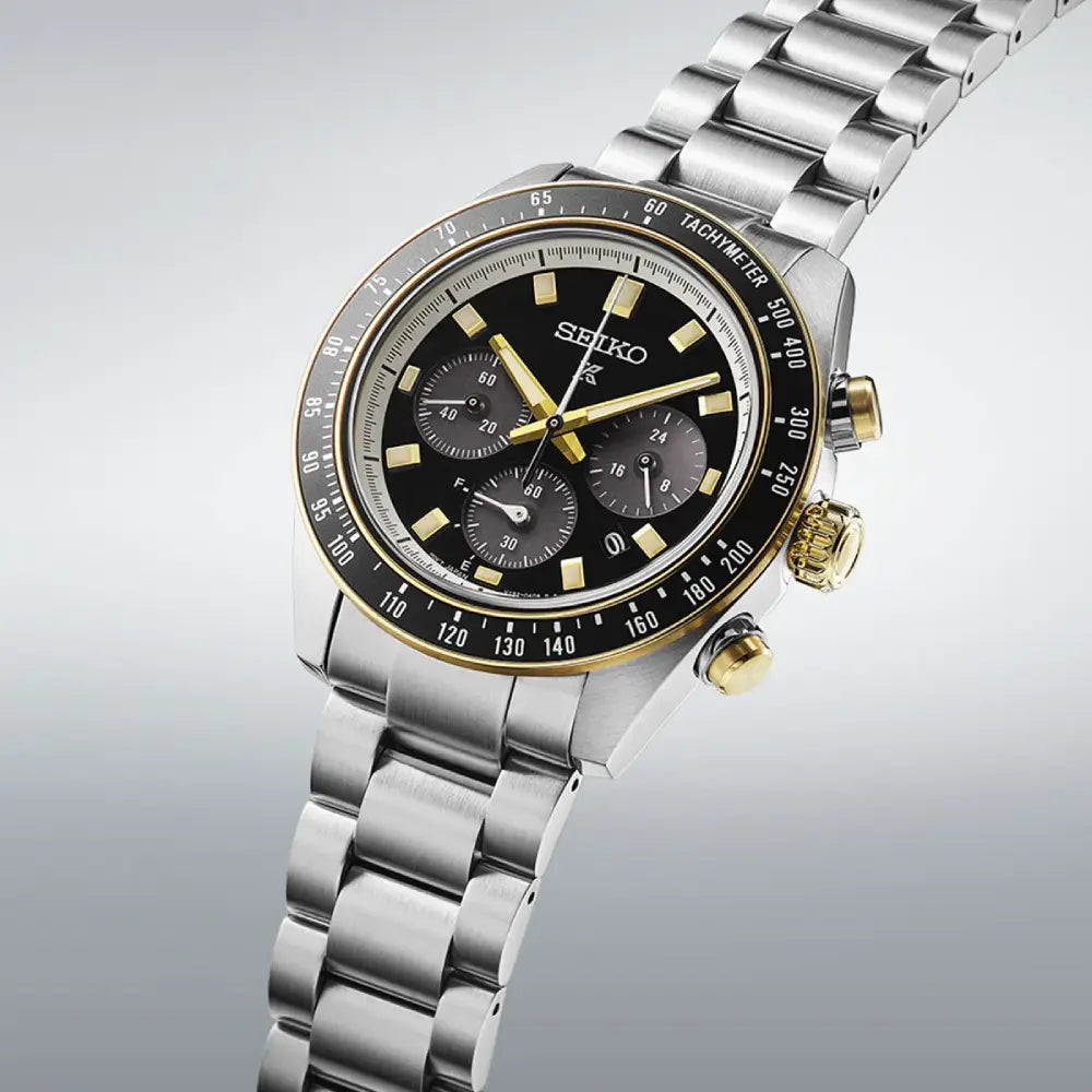 Seiko Prospex SSC941P1 Solar Chronograph Black Dial Stainless Steel Men's Watch