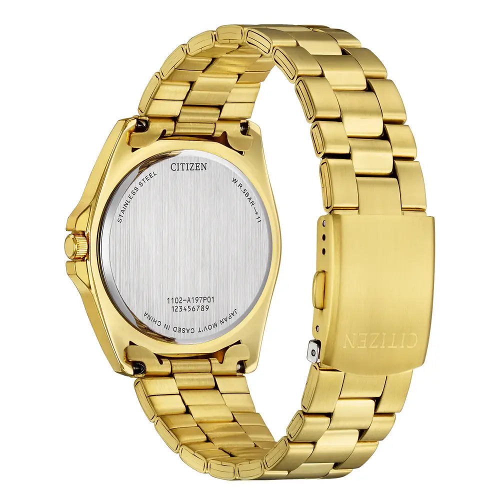 Citizen Quartz Standard BF0583-59P Champagne Gold Dial 39.4mm Stainless Steel Men's Watch