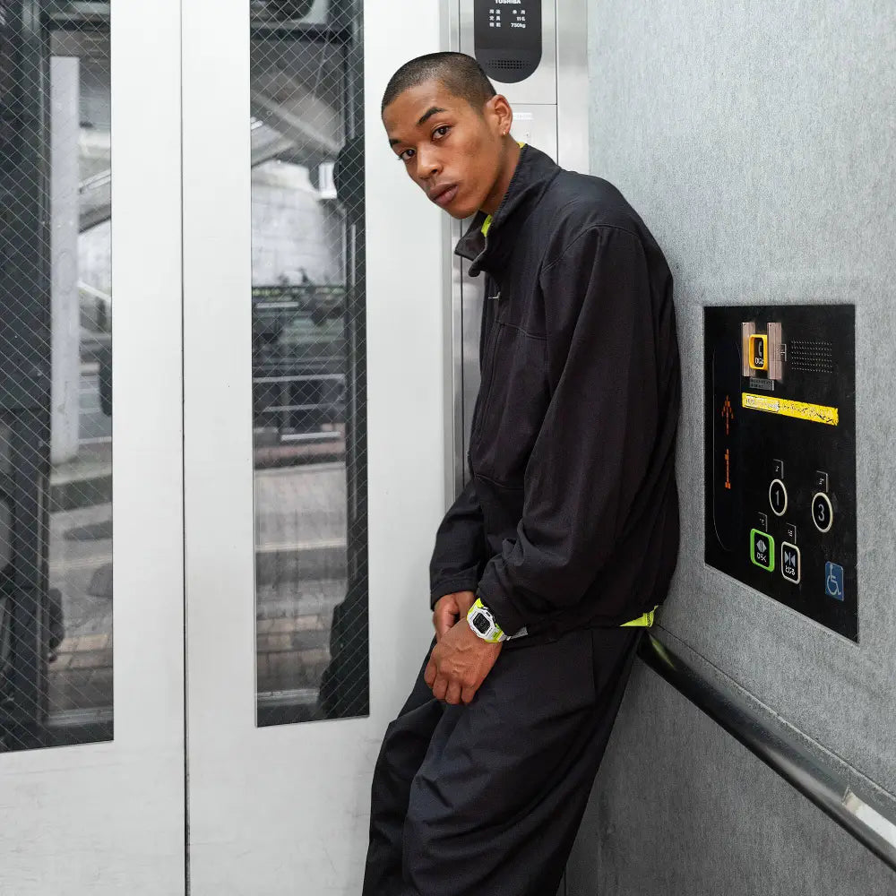 Casio G-Shock G-SQUAD GD-B500MW-8DR Grey & Neon Yellow Digital Step Tracker Men's Watch