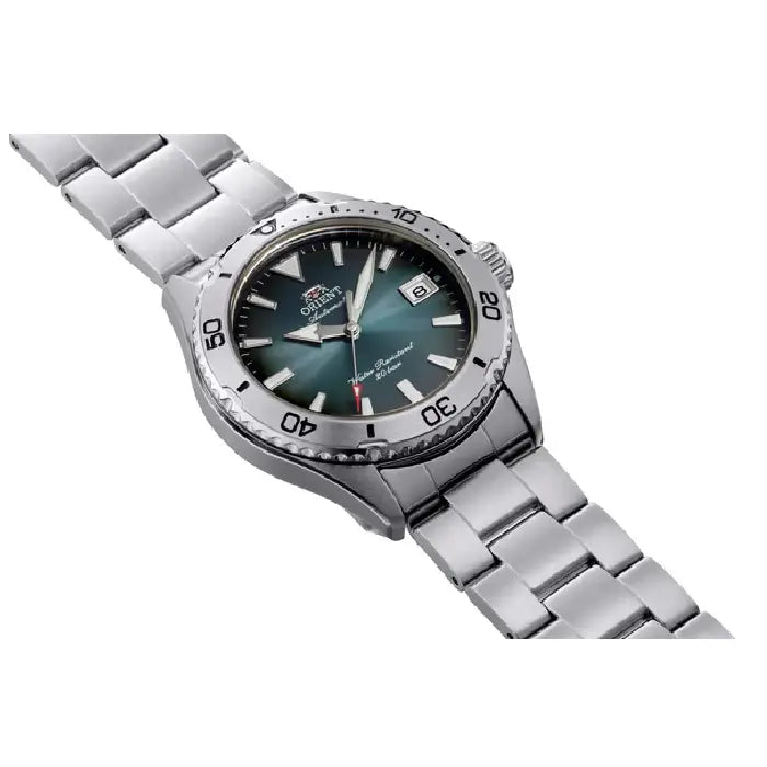 Orient RA-AC0Q13E green dial automatic men's watch 39.9mm stainless steel case