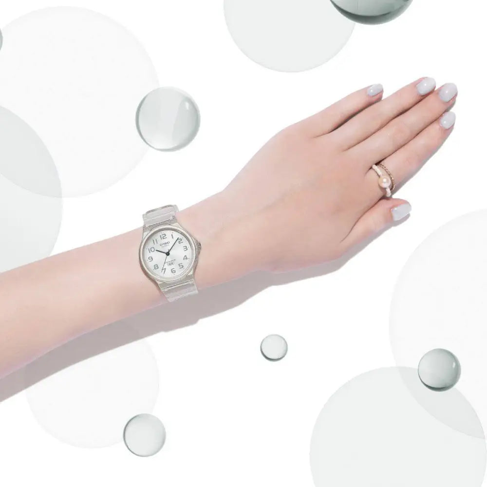 Casio Collection Analog MQ-24S-7BDF White Dial Resin Strap Unisex Watch