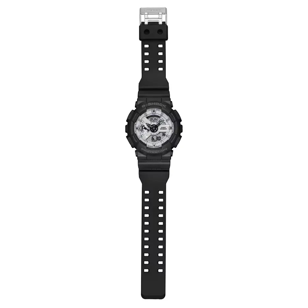 Casio G Shock GA-110WD-1A Analog-Digital White Dial Resin Strap Men's Watch