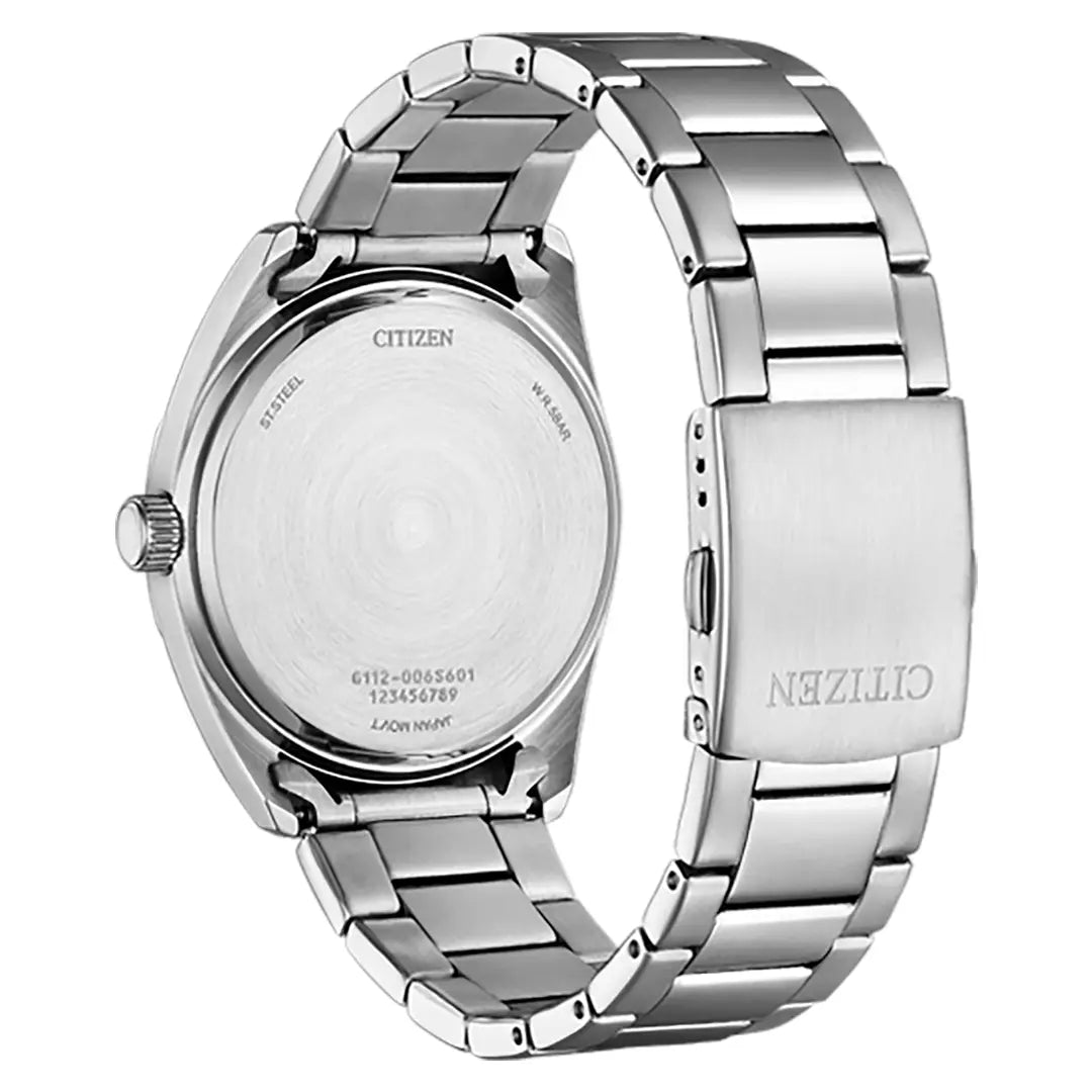 Citizen Quartz BI5110-54B Analog White/Ivory Dial Stainless Steel Men's Watch
