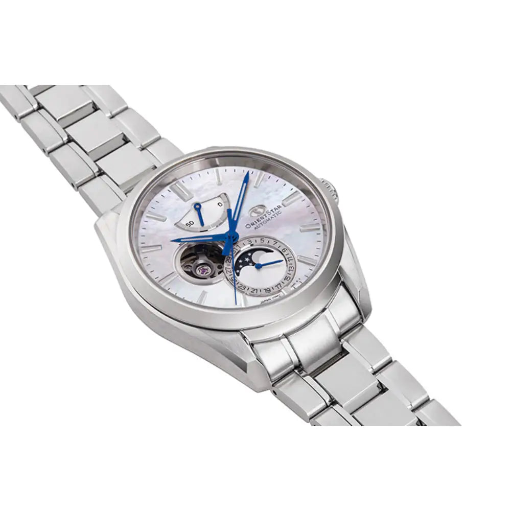 Orient Star RE-AY0005A Automatic Moon Phase Mother-of-Pearl Dial 41mm Stainless Steel Men's Watch