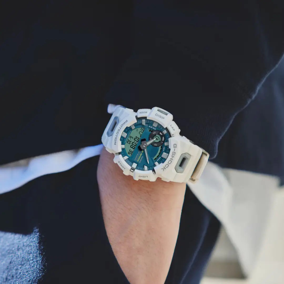 Casio G-Shock G-SQUAD Series GBA-900CB-7ADR Blue-Green Dial Resin Strap Men's Watch