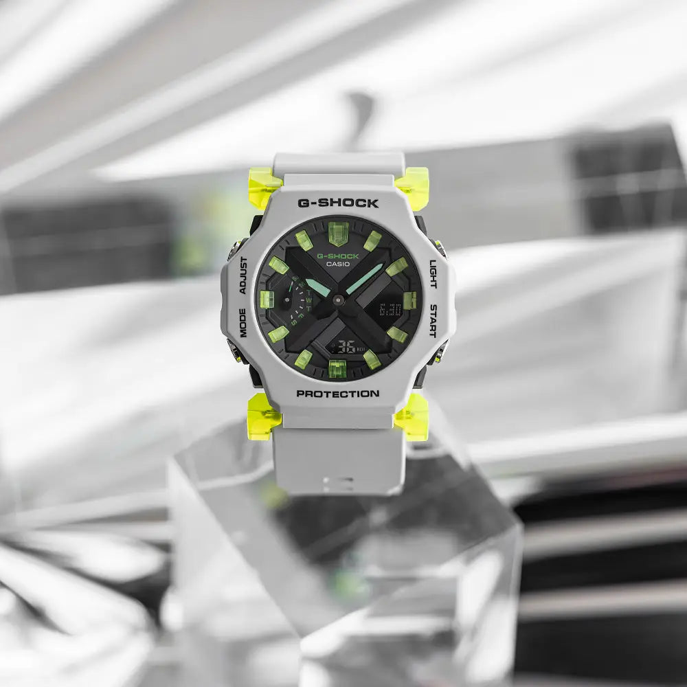 Casio G Shock GA-2300MW-8A Analog-Digital "Moon World" Grey Dial Resin Strap Men's Watch