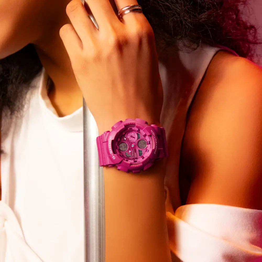 Casio G-Shock GMA-S140PP-4A pink analog digital wrist watch