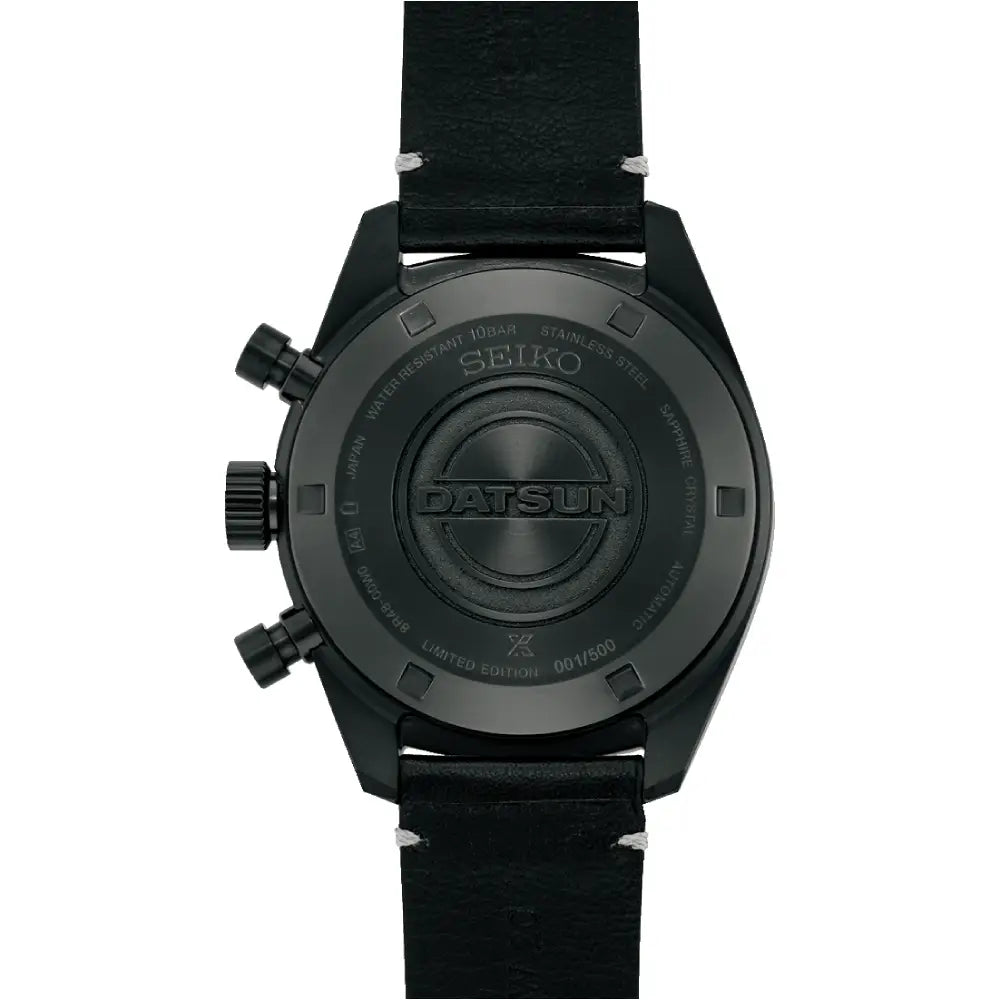 Seiko Prospex Speedtimer "Datsun 240Z" SRQ057J1 (SBEC029) Limited Edition (500 PCS) Black Dial 42mm Leather Strap Men's Watch
