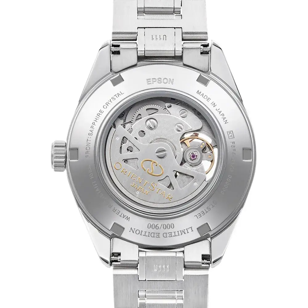 Orient Star RE-AV0127L00B Automatic Open Heart Limited Edition "Modern Skeleton" Sky Blue Dial 41mm Stainless Steel Men's Watch