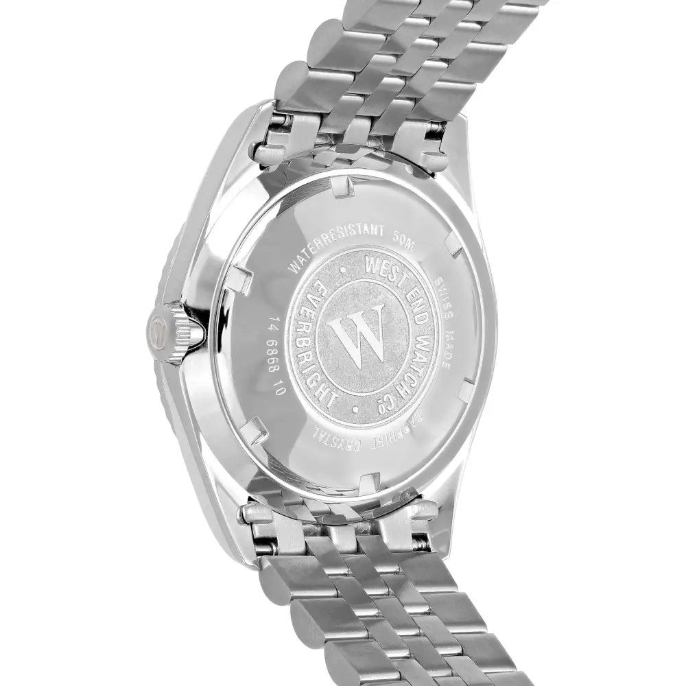West End Automatic Analog The Classics XL 6868.10.2587N White Dial 41mm Stainless Steel Men's Watch