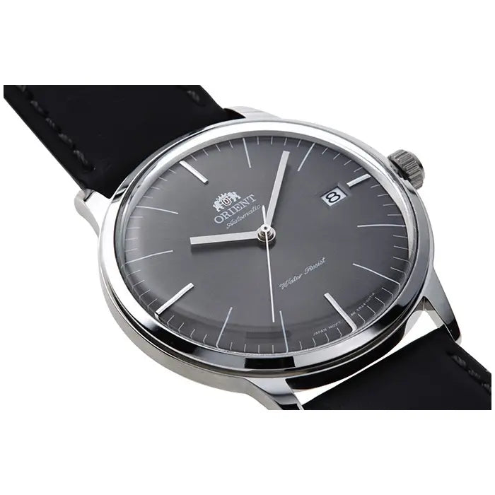 Orient Bambino V3 TAC0000CA0 men's watch with brown leather strap