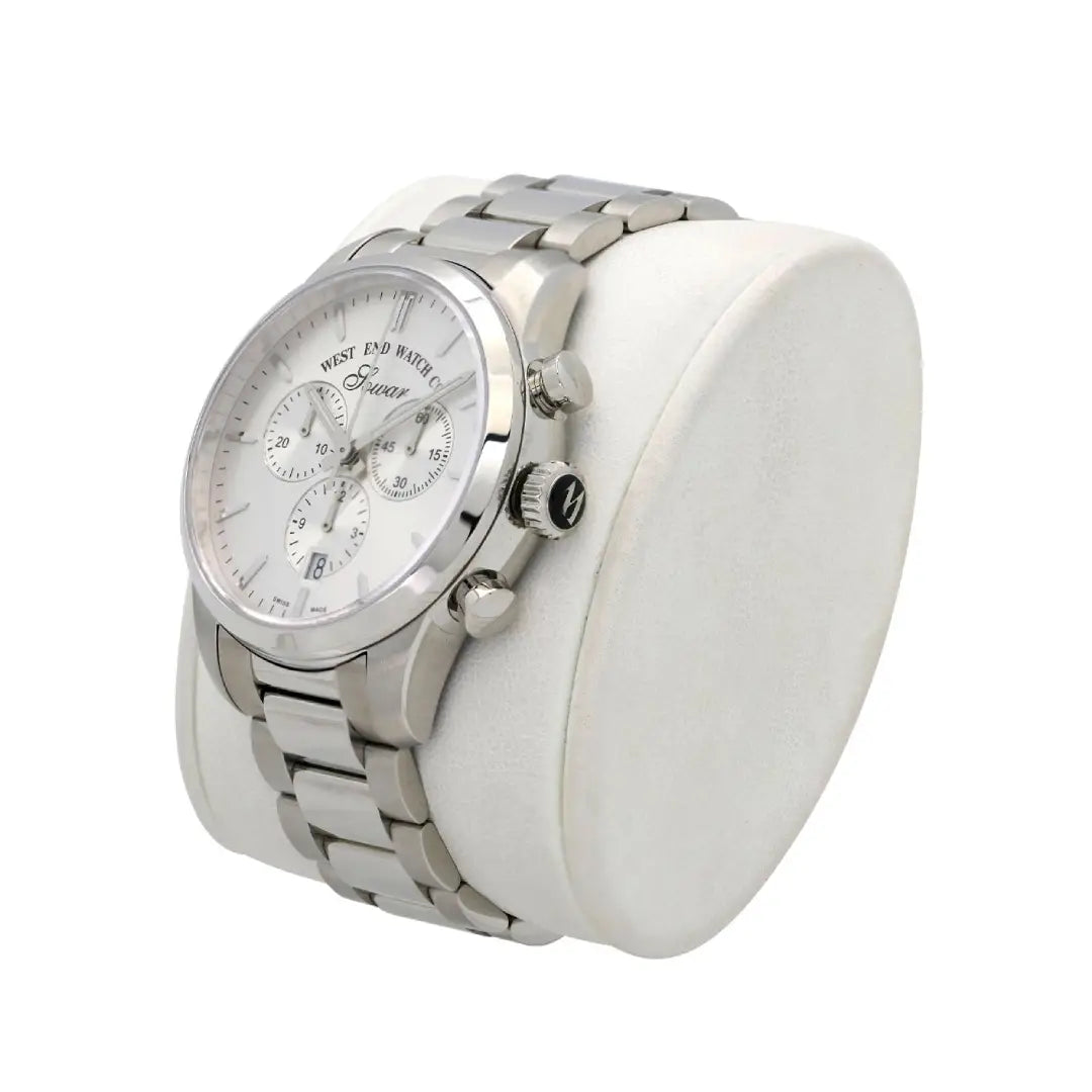 West End Everbright Chronograph 8091.10.3308N Silver Dial Stainless Steel Men's Watch