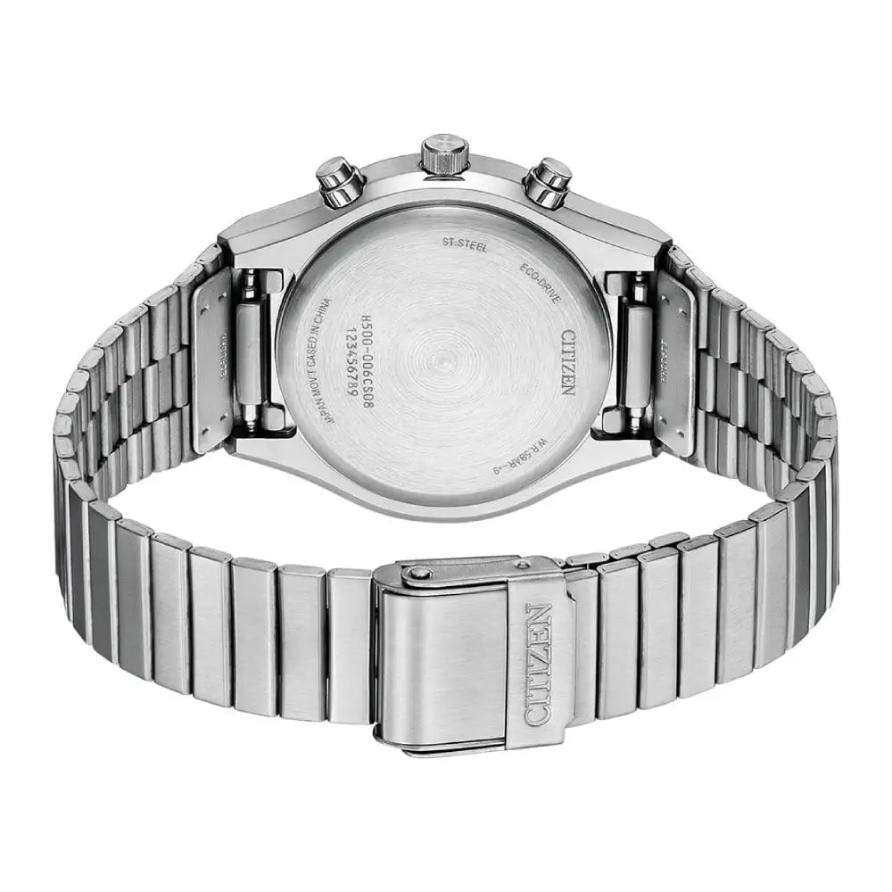 Citizen Eco-Drive AT2541-54A Chronograph White Dial Stainless Steel Men's Watch