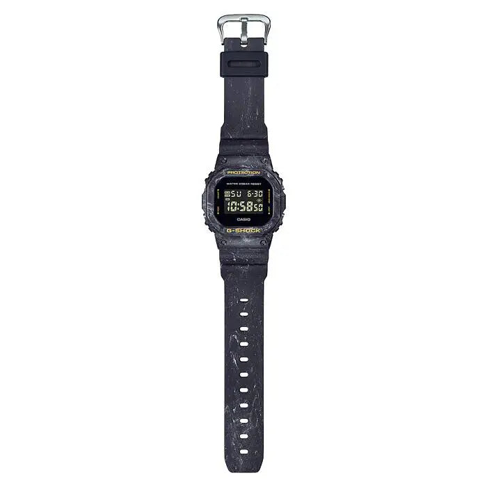 Casio G Shock DW-5600WS-1D digital watch with black strap