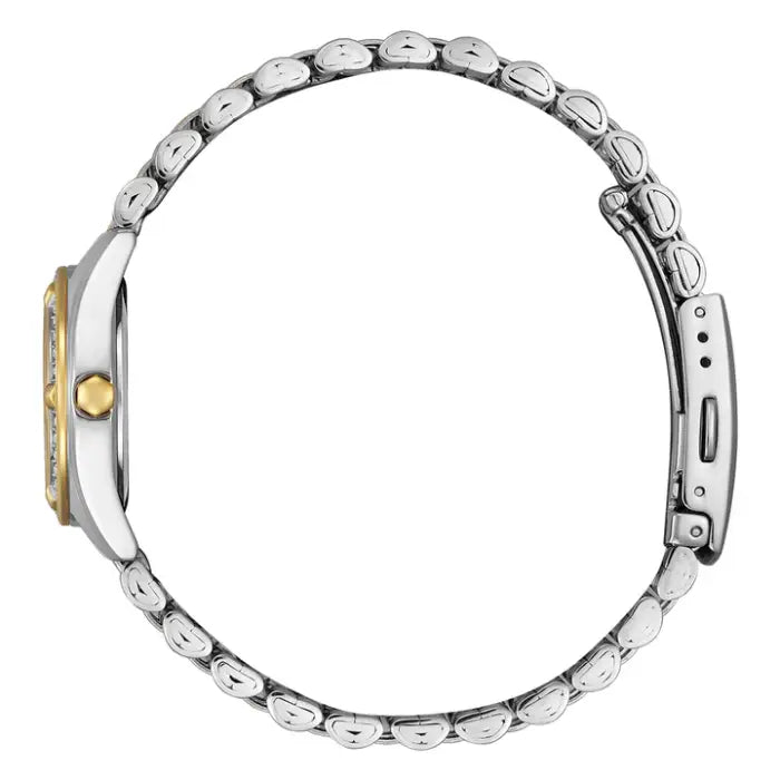 Citizen Quartz Crystal EU6066-59A White Dial 26mm Gold-Tone Stainless Steel Women's Watch