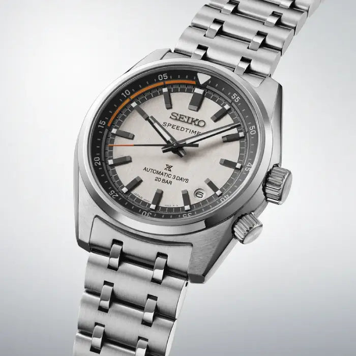 Seiko Prospex SPB513J1 Speedtimer Automatic Off-White Dial Stainless Steel Men's Watch