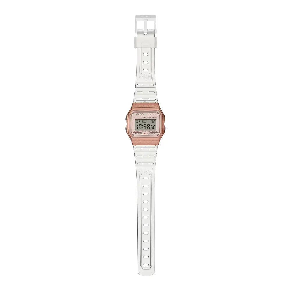 Casio Vintage F-91WS-7A3 transparent retro digital wrist watch