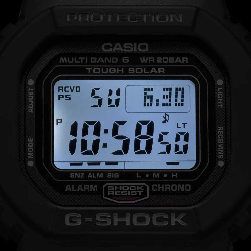 Casio G Shock GW-5000U-1 Digital Tough Solar Black Dial Resin Strap Men's Watch