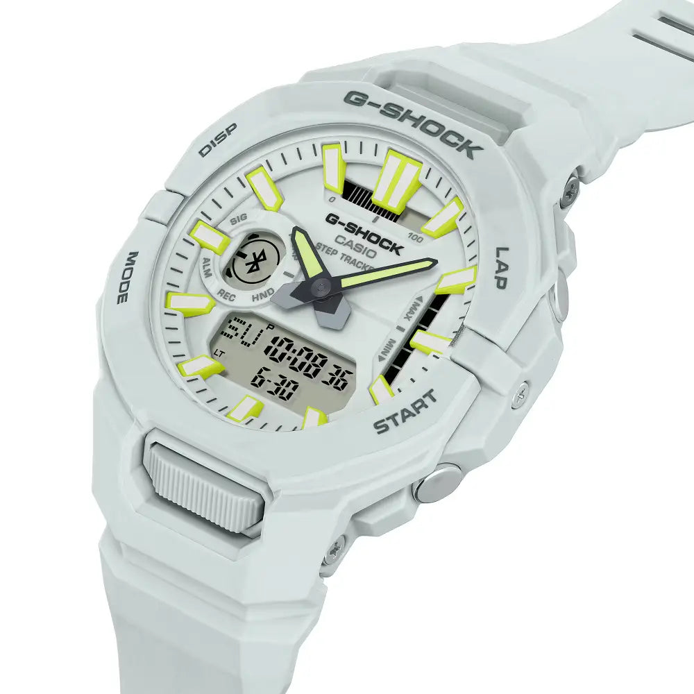 Casio G Shock G-SQUAD GBA-950-7A Analog-Digital Bluetooth White Dial Resin Strap Men's Watch