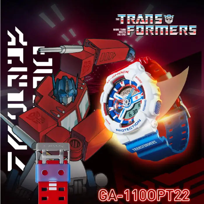 Casio G Shock GA 110OPT22 7BPFT Optimus Prime watch