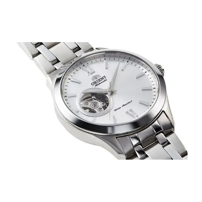 Orient Classic Open Heart "Golden Eye 2" Automatic 38.5mm TAG03001W0 White Dial Stainless Steel Men's Watch