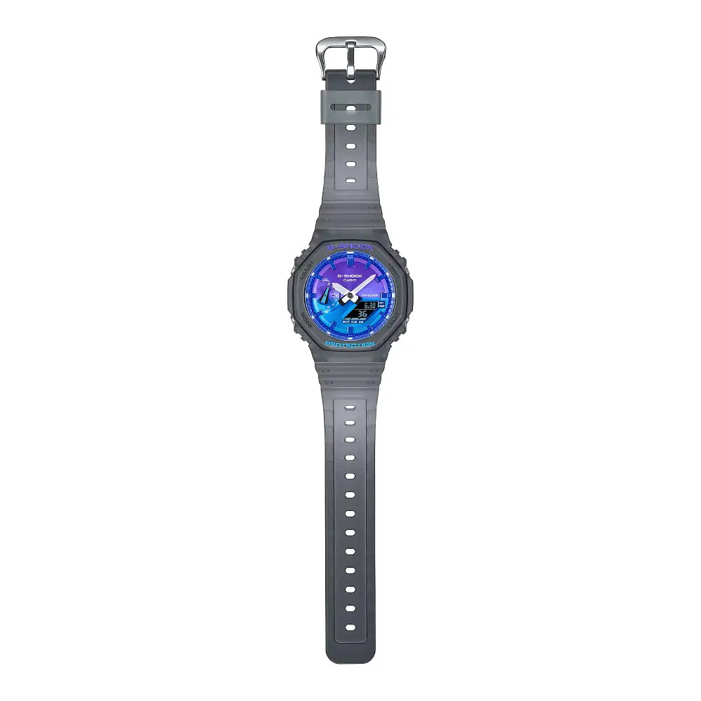 Casio GA-2100FLS-8A2 analog digital G Shock wrist watch